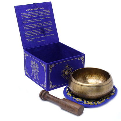 Medicine Buddha - tibetisches Klangschalen-Set 10cm