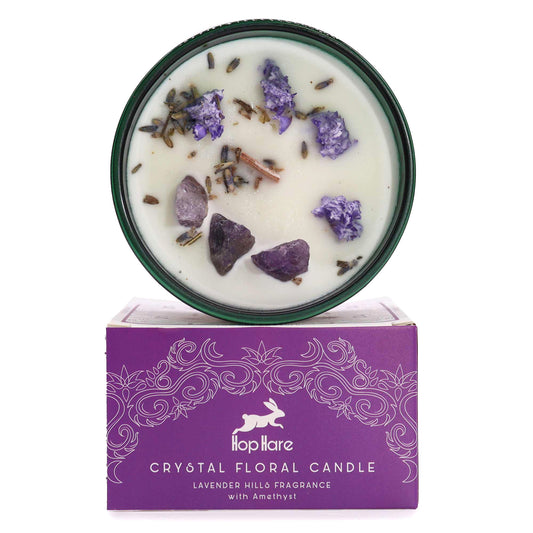 Hop Hare Crystal Magic Flower Kerze – The Moon