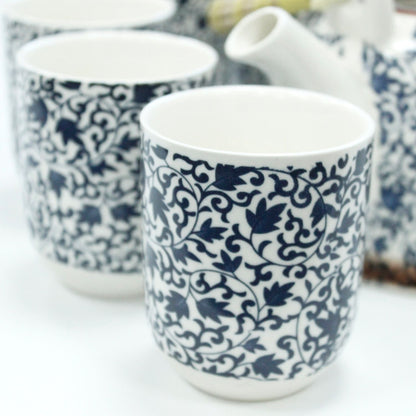 Kräuter-Teekannen-Set – Blue Pattern aus Keramik