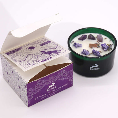Hop Hare Crystal Magic Flower Kerze – The Moon