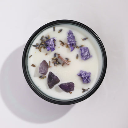 Hop Hare Crystal Magic Flower Kerze – The Moon
