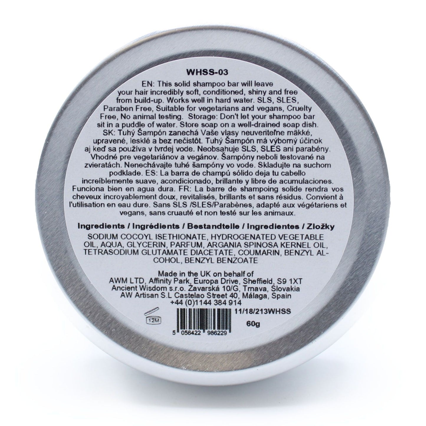 Wild Hare Festes Shampoo 60g – Kokosnuss