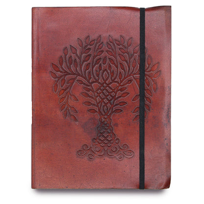 Leder-Notizbuch mit Motiv - Tree of Life