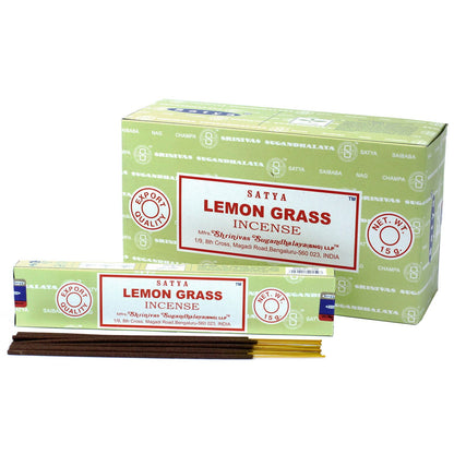 Satya Räucherstäbchen Lemongrass – Erfrischender Duft für Zuhause