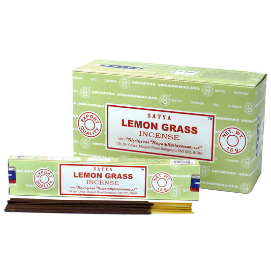 Satya Räucherstäbchen Lemongrass – Erfrischender Duft für Zuhause