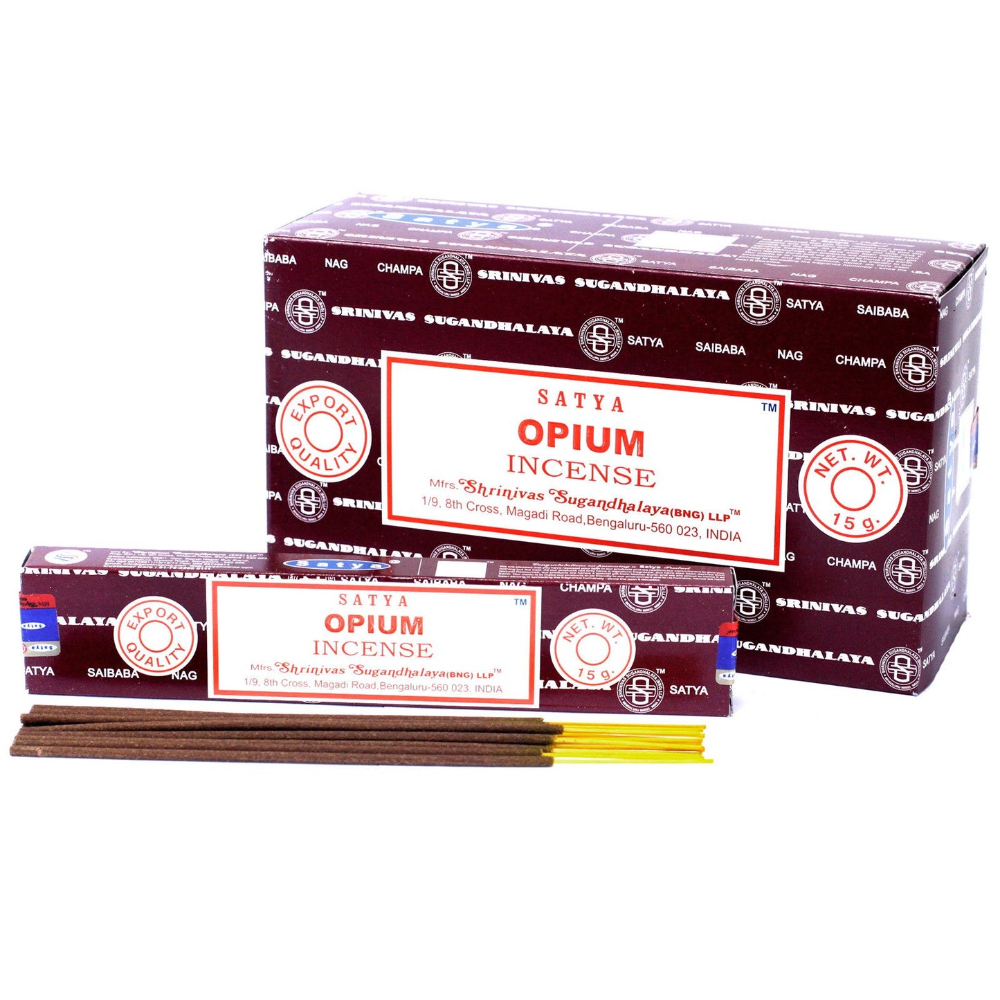 Satya Räucherstäbchen Opium – Duftstäbchen für Entspannung und Meditation