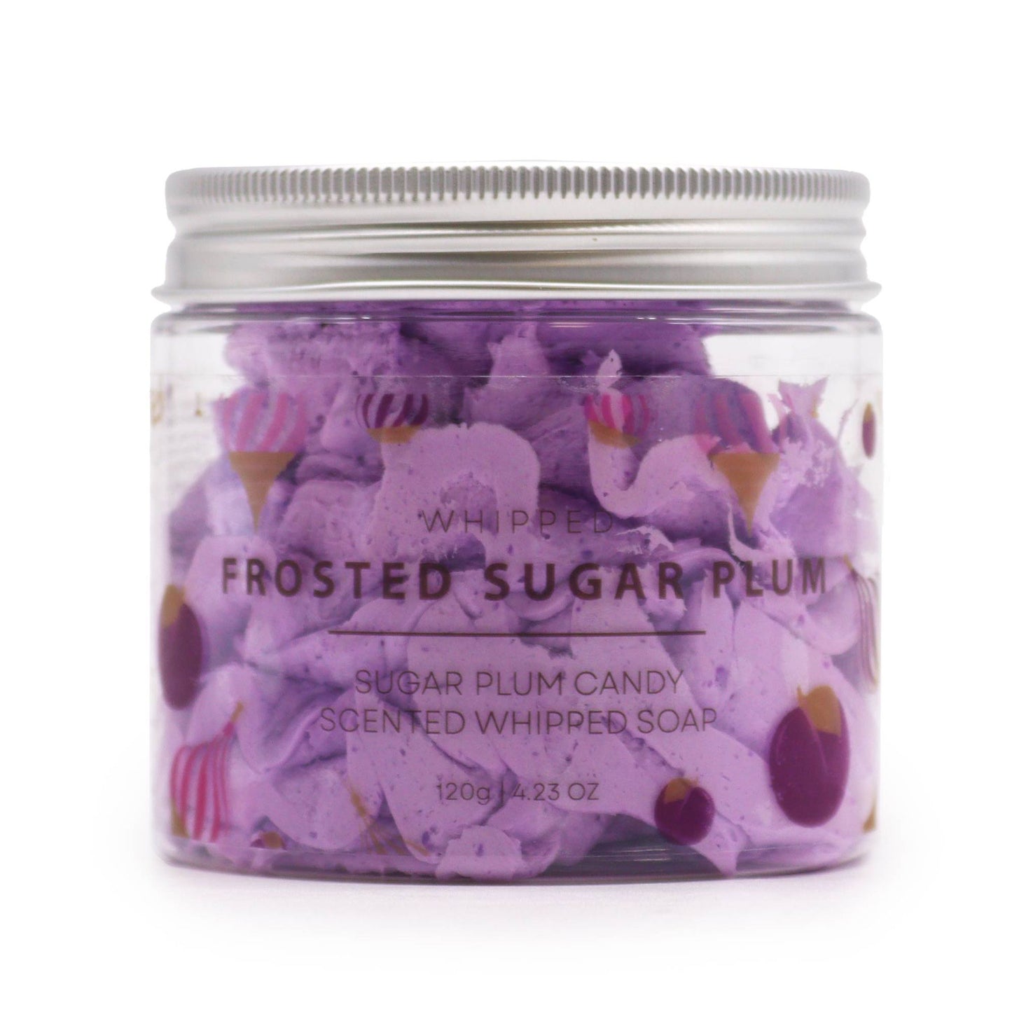 Frosted Sugar Plum Whipped Cream Seife mit Glitzereffekt