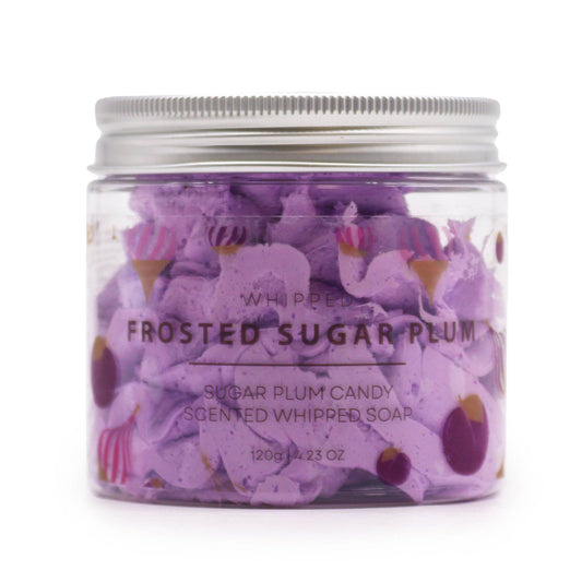 Frosted Sugar Plum Whipped Cream Seife mit Glitzereffekt