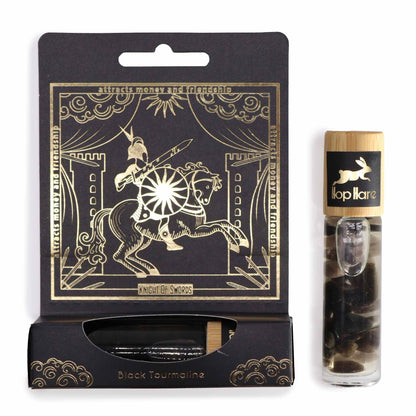 Hop Hare Tarot Roll On "The Knight" -  mit ätherischen Ölen und Turmalin