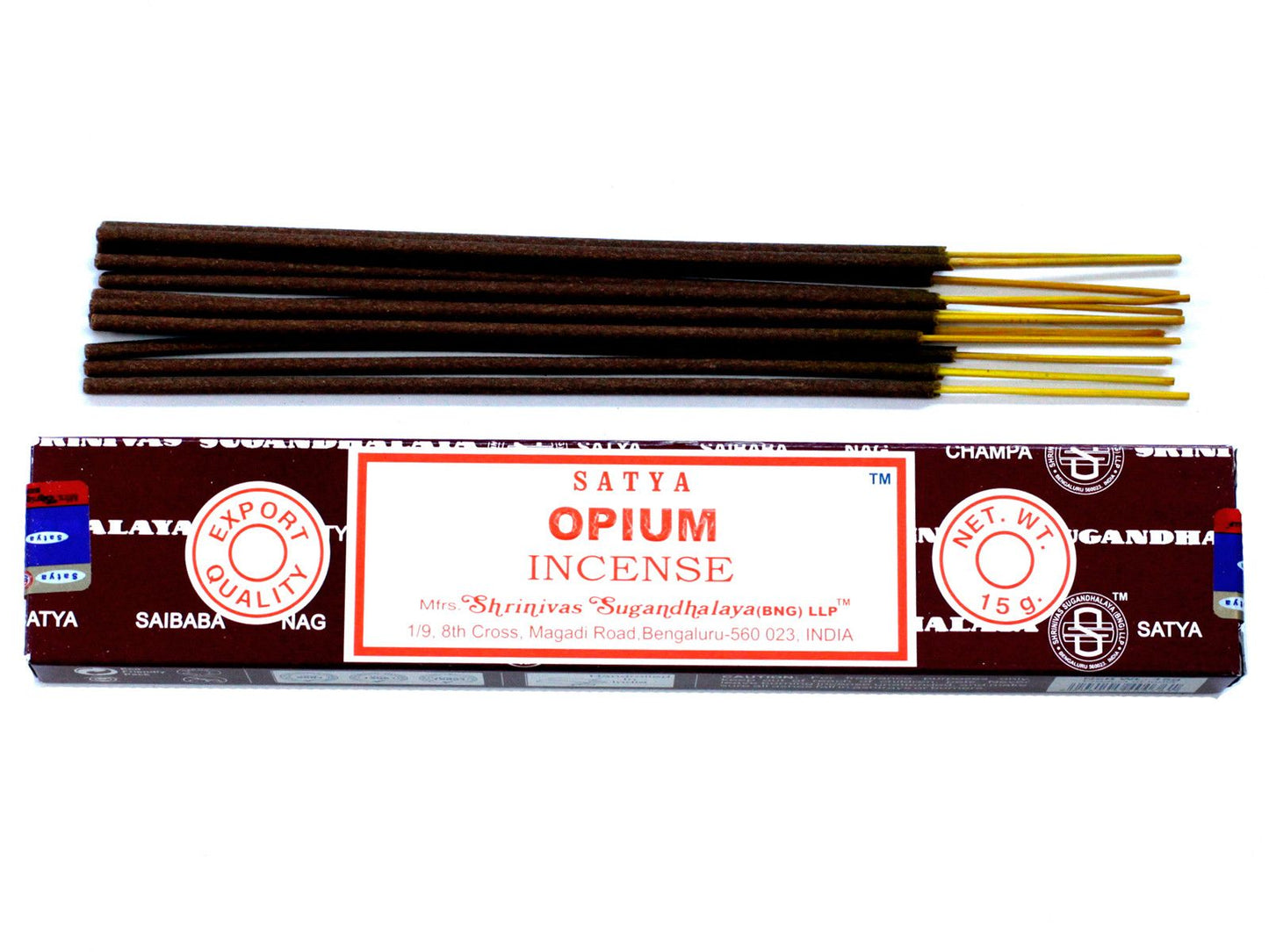 Satya Räucherstäbchen Opium – Duftstäbchen für Entspannung und Meditation