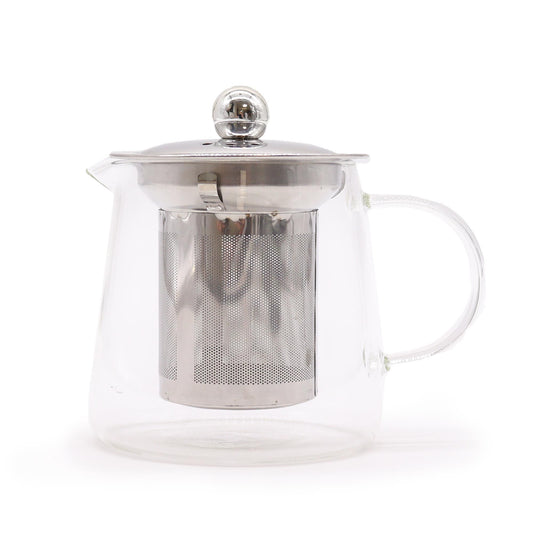 Glas-Teekanne mit integriertem Sieb – Flaschenform – 350ml