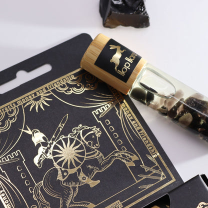 Hop Hare Tarot Roll On "The Knight" -  mit ätherischen Ölen und Turmalin