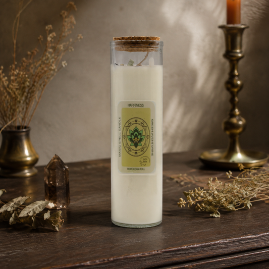 Magic Spell Candle – "Happiness" Kerze für Glück und positive Stimmung